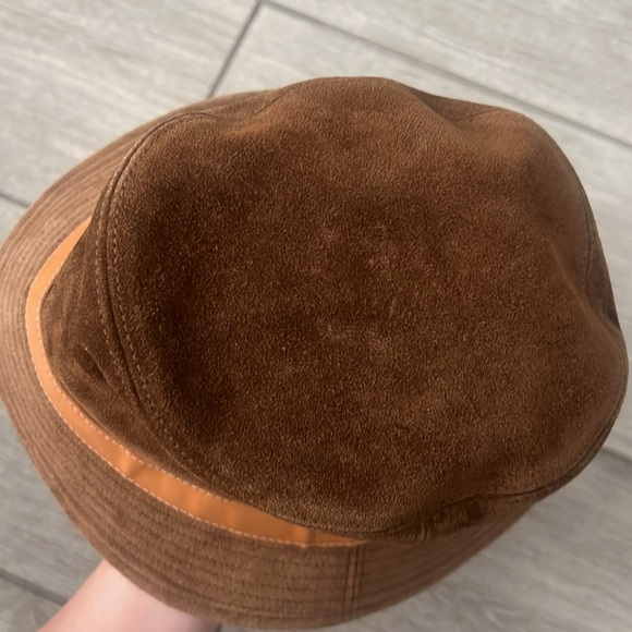 Coach Brown Suede Bucket Hat Size Small - Picture 5 of 8